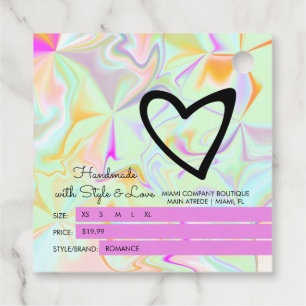 Kleidungsgröße der Boutique im Irisierenden Maßsta Geschenkanhänger