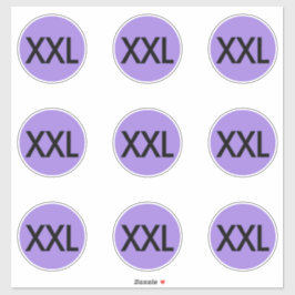 Kleidungsgrößenaufkleber Aufkleber