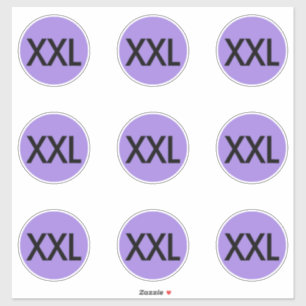 Kleidungsgrößenaufkleber Aufkleber