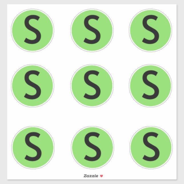 Kleidungsgrößenaufkleber Aufkleber (Blatt)