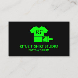 Kleidungsstück nach Maß Store Neon Green Pod Visitenkarte