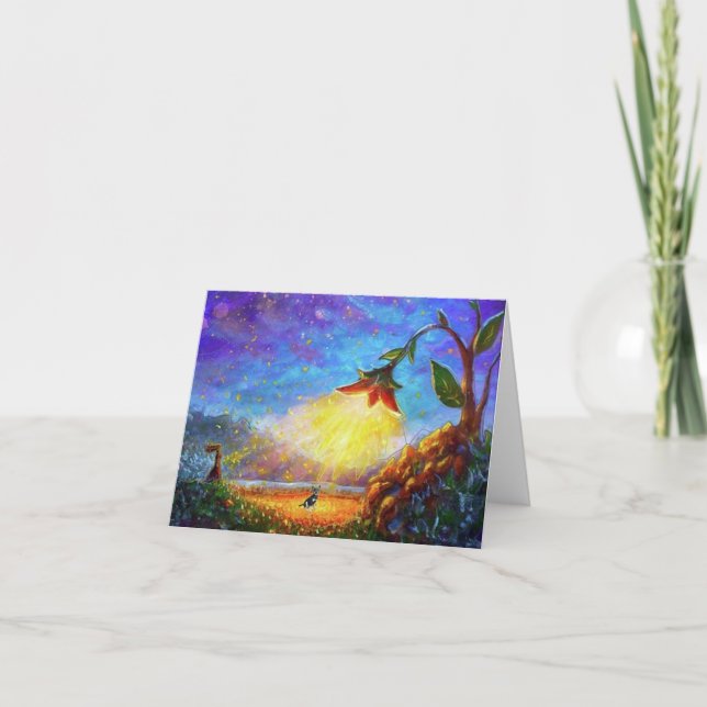 Klein, 4 Zoll x 5,6 Zoll geklappt Dankeschön Karte (Vorderseite)