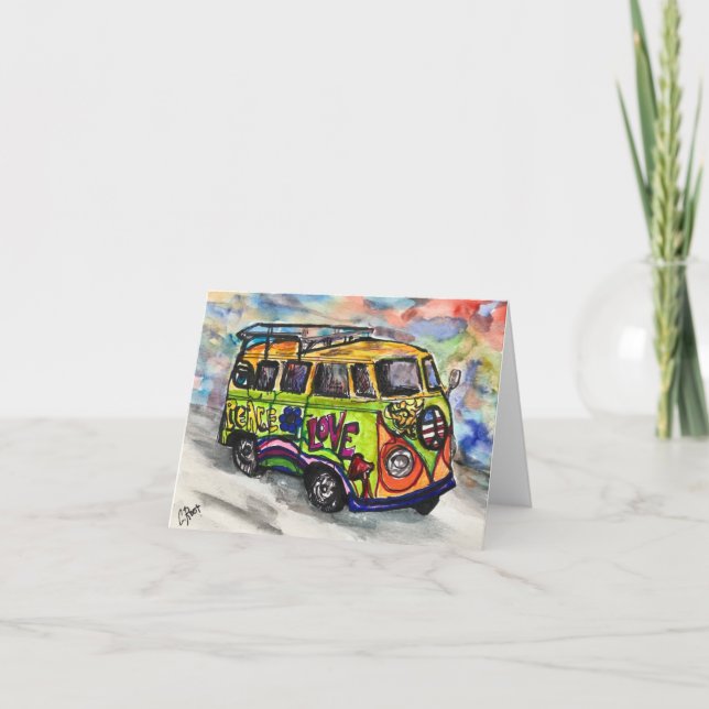 Klein, 4 Zoll x 5,6 Zoll geklappt Dankeschön Karte (Vorderseite)