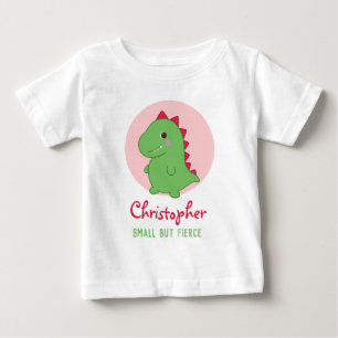 Klein aber fierce Funny Niedlich Dino Chibi T-Re Baby T-shirt