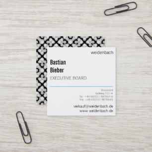 Klein aber kühl quadratische visitenkarte