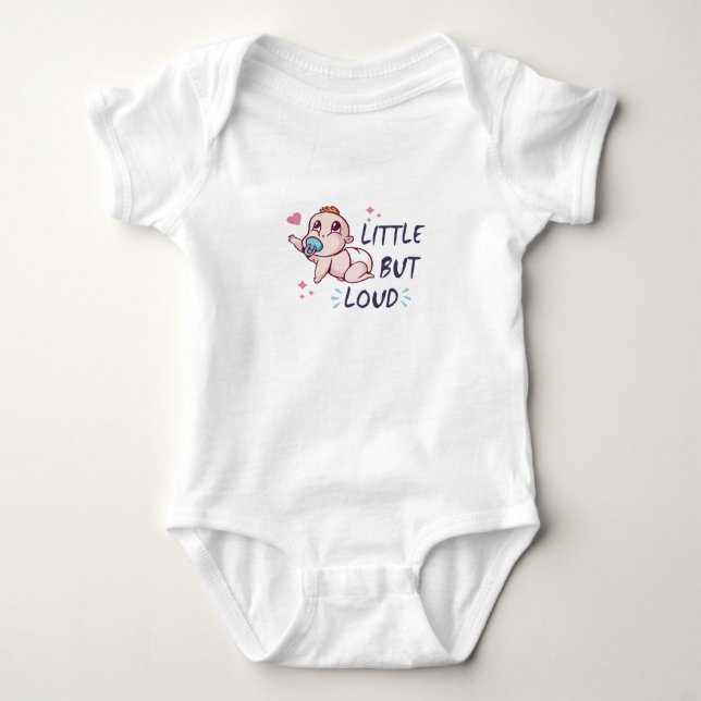 Klein aber laut baby strampler (Vorderseite)