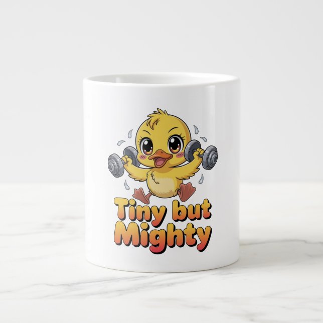 KLEIN ABER MÄCHTIG Jumbo-Tasse (Vorderseite)