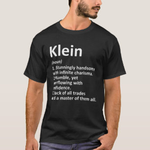 KLEIN Definition Funny Familienname Tree Birthda T-Shirt