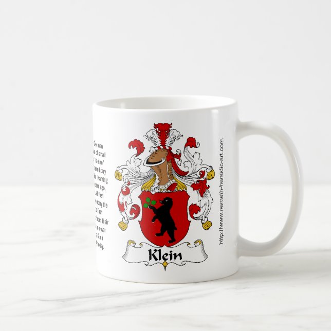 Klein Familienwappen auf einer Tasse (Rechts)