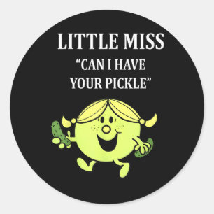 Klein, kann ich Ihr Pickle Pickle Lover Funny S Runder Aufkleber