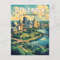 Klein Little Rock Arkansas Reise Kunst Vintage
