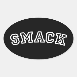 KLEIN OVALER AUFKLEBER