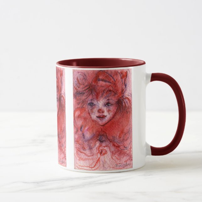 KLEIN ROT CLOWN TASSE (Rechts)
