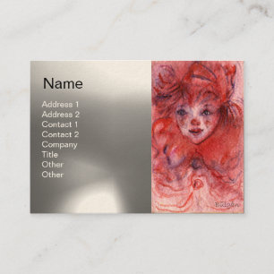 KLEIN ROT CLOWN VISITENKARTE