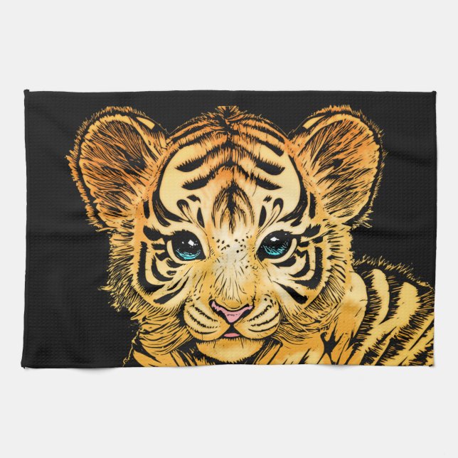 KLEIN TIGER GESCHIRRTUCH (Horizontal)