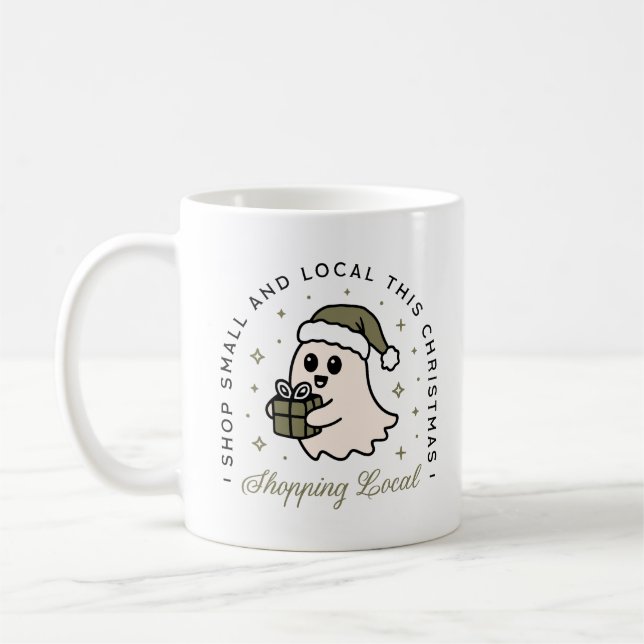 Klein und lokal zu Weihnachten kaufen Kaffeetasse (Links)