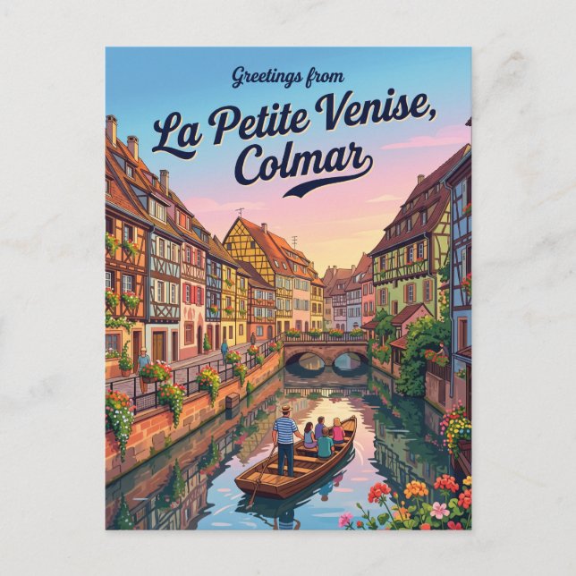 Klein-Venedig Frankreich Postkarte (Vorderseite)