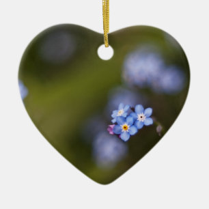Klein vergessen Sie mich nicht Blume Keramikornament