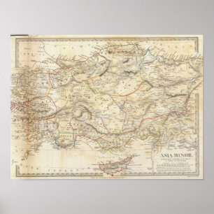 Kleinasien alt poster