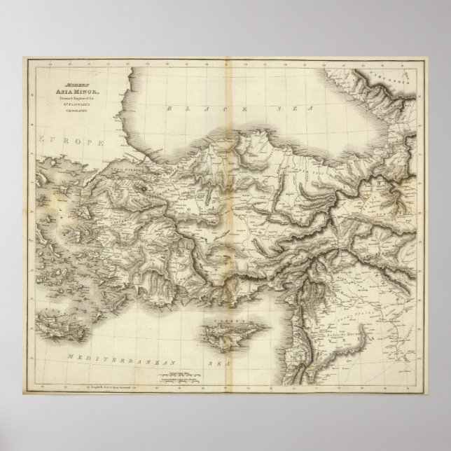 Kleinasien der Moderne Poster (Vorne)