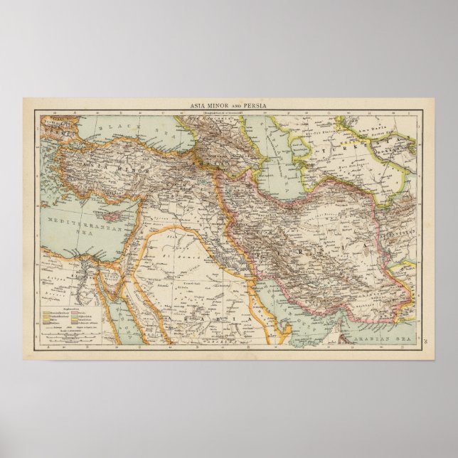 Kleinasien, Persien Poster (Vorne)