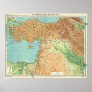 Kleinasien, Syrien u. Mesopotamien Poster