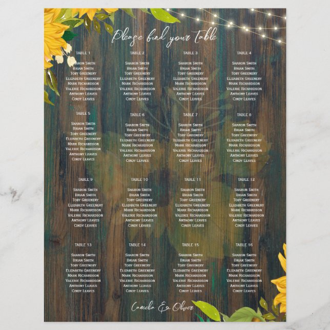 KLEINE 16 Tabelle Rustikale Holzleuchten SITZENSTR (Vorderseite)