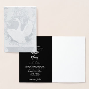 Kleine (4.25"x5.5") Foil Card "My Sweet Swan" Folienkarte