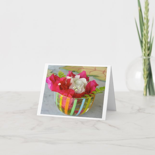 Kleine, 4" x 5,6" geklappte Grußkarte Dankeskarte (Vorderseite)