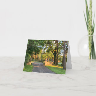 Kleine, 4" x 5,6" geklappte Grußkarte Dankeskarte