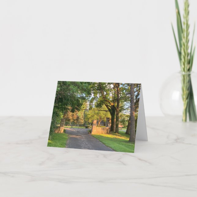 Kleine, 4" x 5,6" geklappte Grußkarte Dankeskarte (Vorderseite)