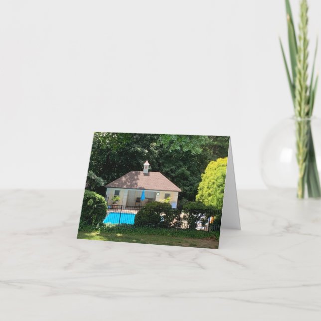 Kleine, 4" x 5,6" geklappte Grußkarte Dankeskarte (Vorderseite)