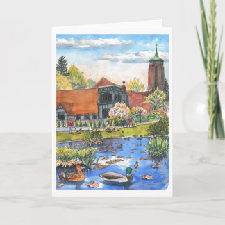 Kleine, 4" x 5,6" geklappte Grußkarte Karte