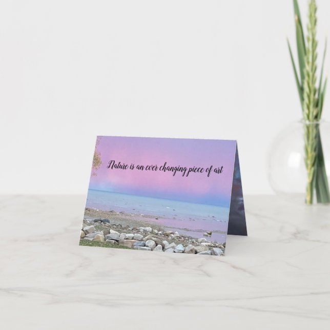 Kleine, 4" x 5,6" geklappte Note Card (Vorderseite)