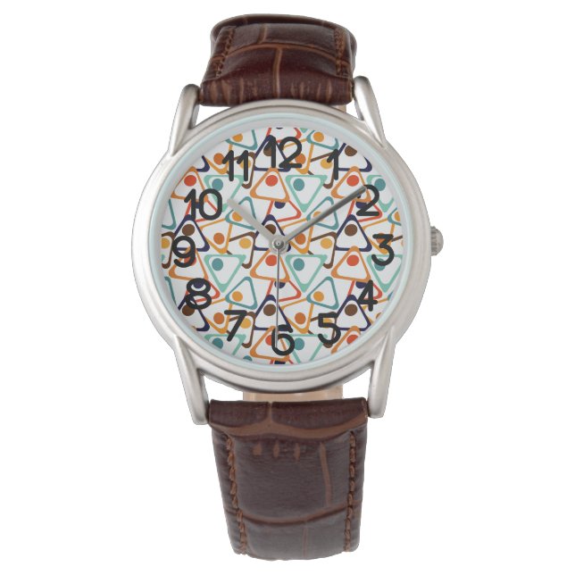Kleine 70er-Dreiecke Armbanduhr (Vorderseite)