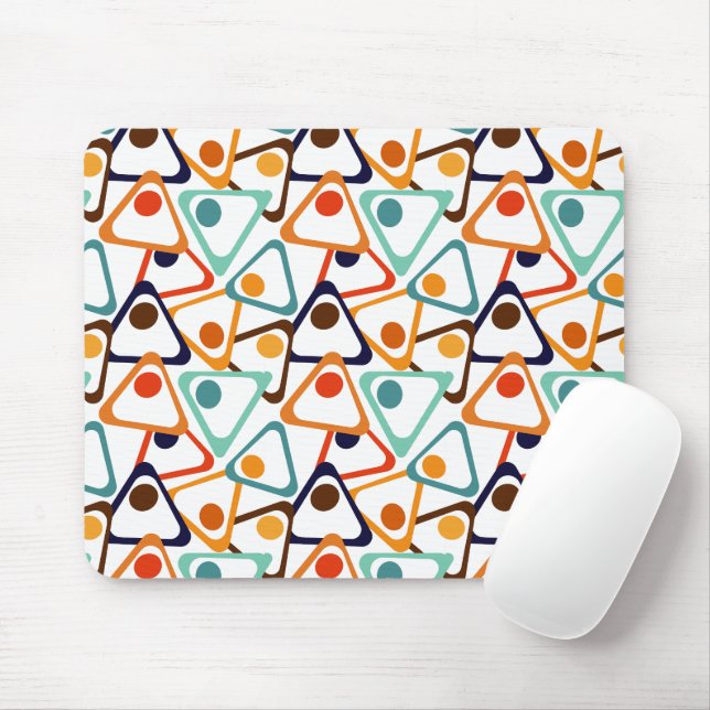 Kleine 70er-Dreiecke Mousepad (Mit Mouse)