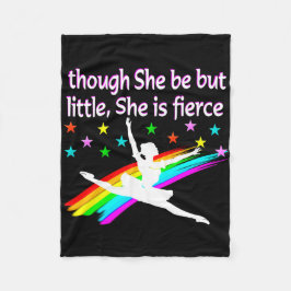 KLEINE, ABER FIERCE BALLERINA FLEECEDECKE