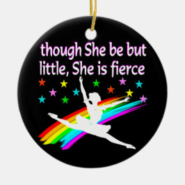 KLEINE, ABER FIERCE BALLERINA KERAMIK ORNAMENT