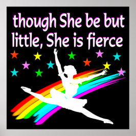 KLEINE, ABER FIERCE BALLERINA POSTER