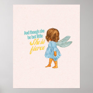 Kleine, aber fierce Sweet Brown Skin Fairy Poster