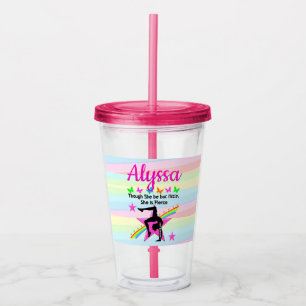 KLEINE, ABER KLEINE GYMNASTIK QUEEN DESIGN ACRYLTRINKBECHER