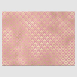 Kleine, Abstrakte Tropfen in rosa Decoupage Seidenpapier