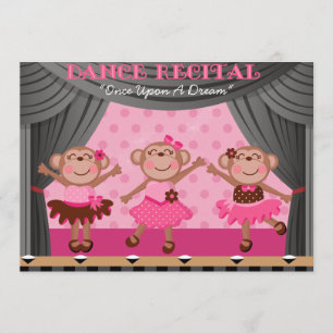 Kleine Affen Tanz Einladungen