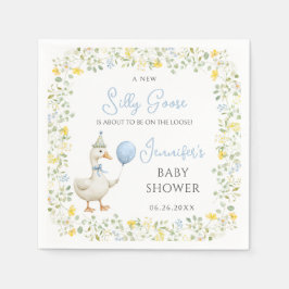 Kleine Alberne Gans auf der Loose Baby Boy Dusche Serviette