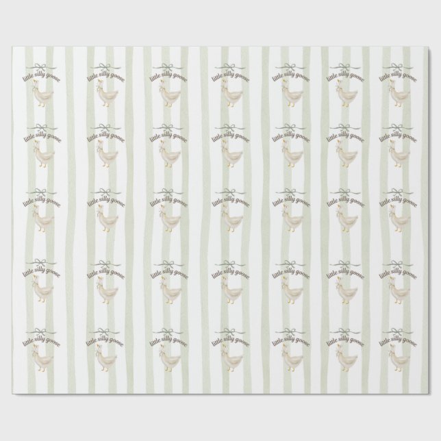 Kleine alberne Gans  Geschenkpapier (Flach)