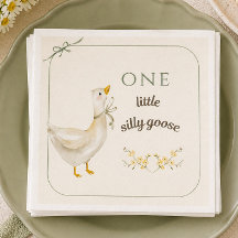 Kleine alberne Gans Sage Grün Geburtstagsfeier
