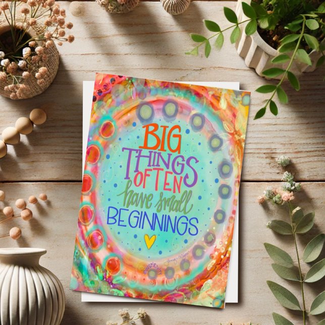 Kleine Anfänge Inspiration Hübsch Whimsical Karte (Von Creator hochgeladen)