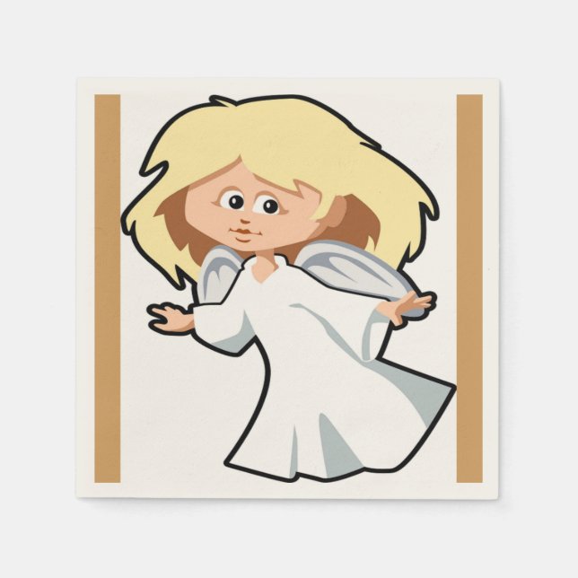 KLEINE ANGEL GIRL SERVIETTE (Vorderseite)