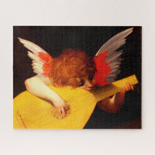 KLEINE ANGEL SPIELEN LUTE Music Making Cherub Puzzle