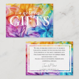 Kleine Anmerkung auf Geschenkkarte Ethereal Bloom Begleitkarte